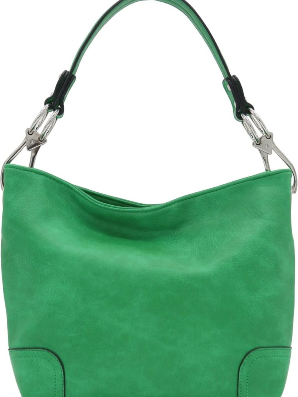 Stylish Hobo Shoulder Bag with Oversized Snap Hook, Chic Everyday Accessory - Picture 3 of 7